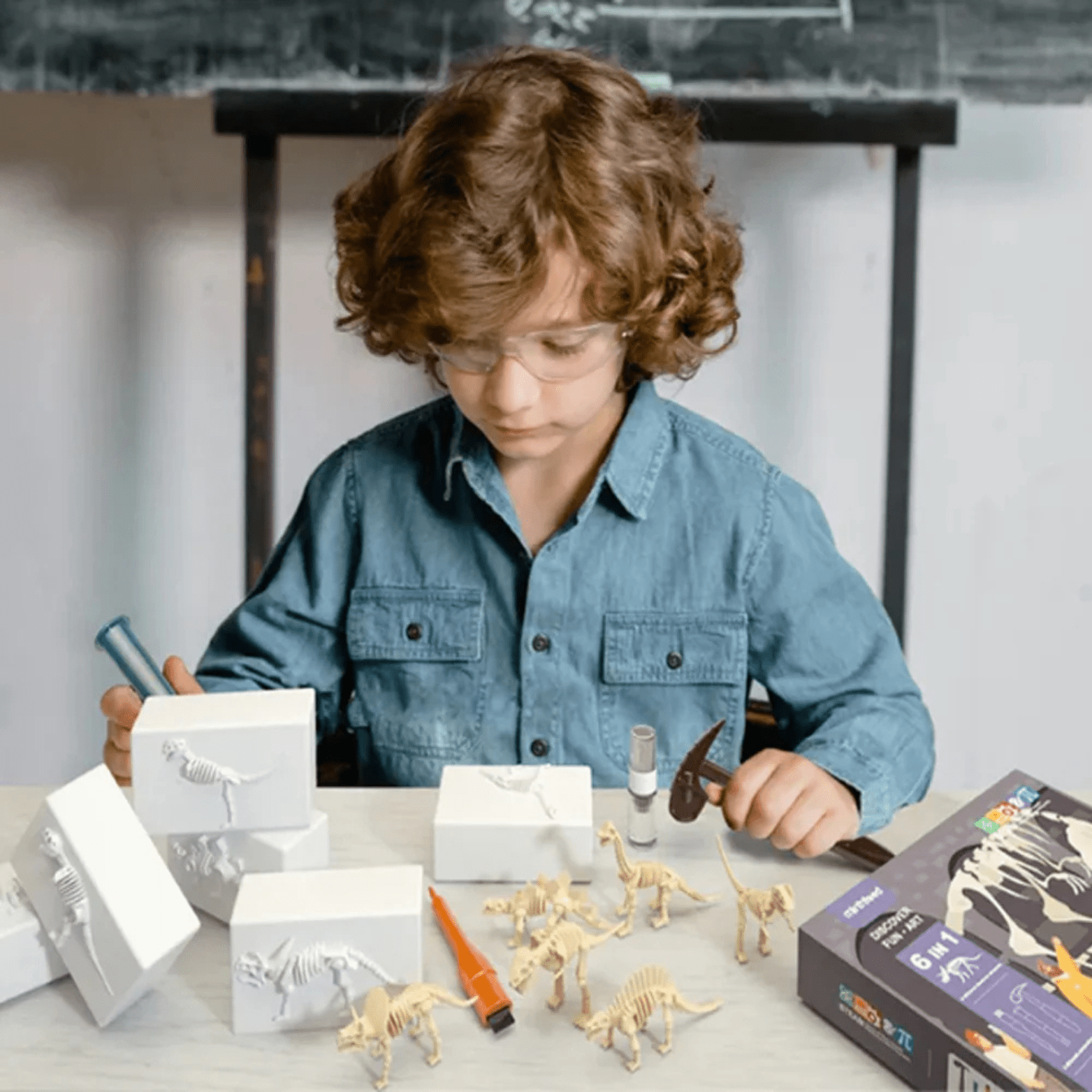 Juego de Excavación Fósiles Dinosaurio 6 en 1 - Martina Baby & Kids